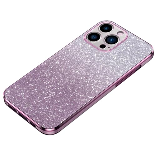 XFZJCHAP Hülle für iPhone 15/15 Plus/15 Pro/15 Pro Max, vollständiger Schutz des Kameraobjektivs, glitzernde Bling-Abdeckung, luxuriöse, glänzende Handyhülle für Frauen und Mädchen, 15 pro Max, blau von XFZJCHAP