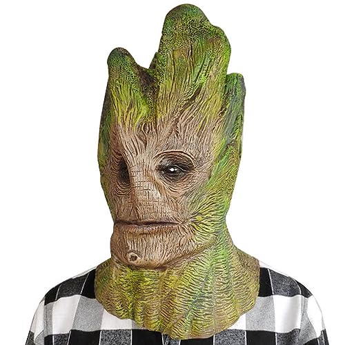 XFZJCHAP Ich Bin Groot Latex Mask Horror Kopfbedeckung für Halloween Carnival Kostümparty -Requisiten von XFZJCHAP