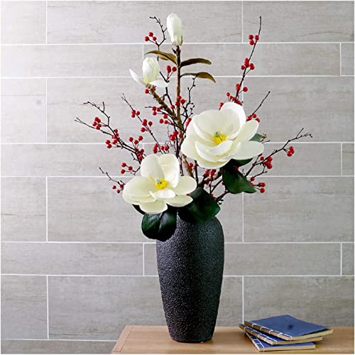 XFZJCHAP Künstliche Blume, Elegante Kunstblumen, chinesische Kunstblumen, Blumenarrangement, Topfpflanze, Dekoration, Kunstblumen, schöne Form von XFZJCHAP