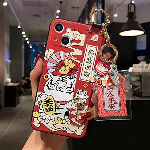 XFZJCHAP Lucky Cat Armband Bracket Shell für iPhone 11 12 13 Pro Max XS Max XR ornAMT Weiche Rückseite für iPhone x 8 7 6 6s Plus, 6, für iPhone 6s von XFZJCHAP