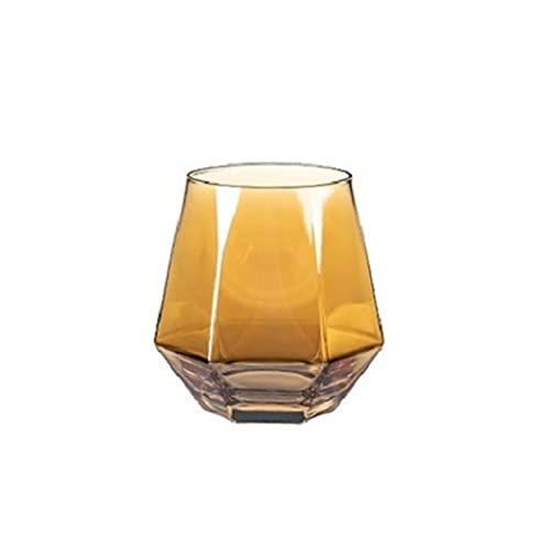 XFZJCHAP Wasserbecher Glas Familienbier Weinbecher Homestay Kaffee Glasbecher Kreative Küche Saft Whisky Tumbler Wasser zum Trinken Trinkgeschirr (Farbe: Transparent) von XFZJCHAP