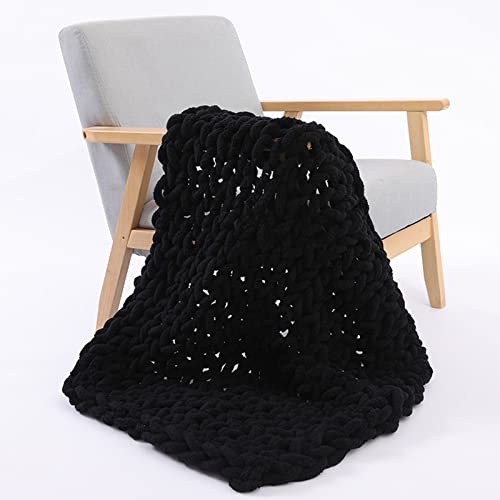 XFZJCHAP Weiche, grob gestrickte Decke, handgefertigte gestrickte Überwurfdecken für Schlafzimmer, Sofa, Heimdekoration von XFZJCHAP