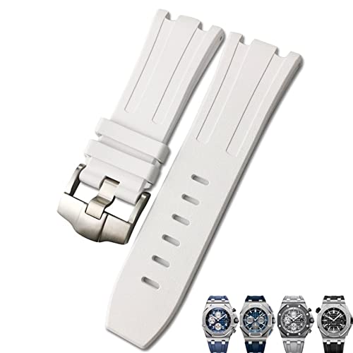 XFZJCHAP Weiches FKM-Fluorkautschuk-Armband, 28 mm, für AP-Armband, Audemars Piguet ROYAL Oak Offshore, wasserdichtes Sportuhrenarmband zum Tauchen von XFZJCHAP