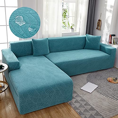 XFZJCHAP wasserdichte L -Form -Ecke Sofa Abdeckung Jacquard Stoffbezug für Wohnzimmer Abnehmbar und elastisches großes Größe 1 Stück von XFZJCHAP