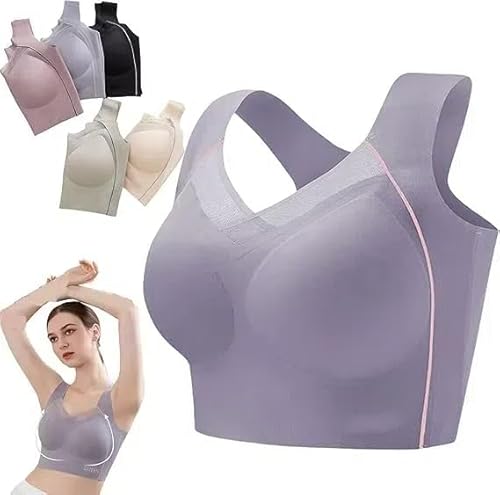 XGWDP Bra Older Women, Push-Up Full Cup Bra, Posture Correction Bra, Bra for Senior Women (XXXX-Large,03) von XGWDP