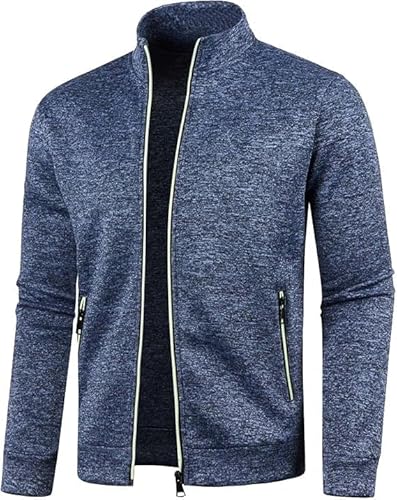 XGWDP Mens Lightweight Track Jacket Casual Athletic Workout Performance Full Zip Jogging Sweatshirt Mock Neck Golf Hoodies (04,M) von XGWDP