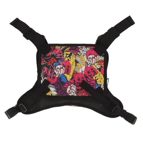 Bunte, Leichte Sport-Brusttasche aus Segeltuch mit Mehreren Taschen, Stilvoller Vorderwestenrucksack für Outdoor-Aktivitäten von XHIKOWAT