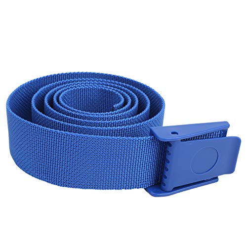 XHIKOWAT 150 cm Tauchgewichtsgürtel, Nylon-Taillengürtel mit Kunststoffschnalle Zum Tauchen, Schnorcheln, Angeln, Tauchzubehör (Blau) von XHIKOWAT