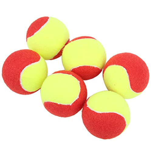XHIKOWAT 6 wasserdichte Kleine Tennisbälle aus Gummi und Plüsch für Jugendliche Zum Üben und für Anfänger von XHIKOWAT