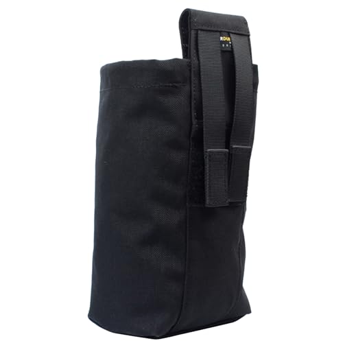 Handtaschen-Dump-Tasche, taktisch, groß, faltbar, mit Kordelzug, Magazin, nützlich, faltbare Hüfttasche, Farbe: Schwarz von XIAHIOPT