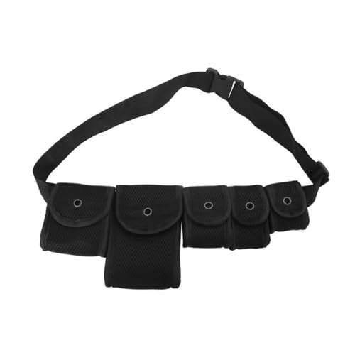 XIAHIOPT Brusttasche für Damen und Herren, multifunktionale Umhängetasche, mehrere Taschen, taktische Tasche, praktische Hüfttasche, Schwarz von XIAHIOPT