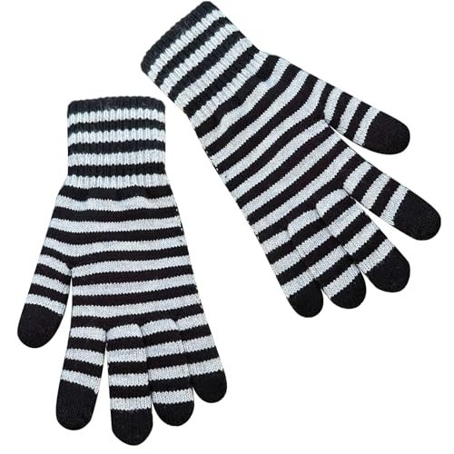 XIAHIOPT Unisex Zopfstrick-Winterhandschuhe, warme Touch-Handschuhe, Winterhandschuhe, warme Reithandschuhe für Paare von XIAHIOPT