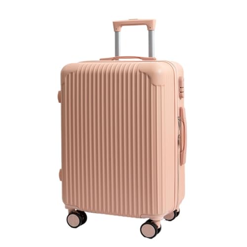 XIANGUOLL Reisekoffer 20-Zoll-Boarding-Koffer, Leichter Und Verschleißfester Trolley-Koffer, Robuster Und Verdickter Koffer, Tasche Trolley (Color : Pink, Size : 24in) von XIANGUOLL