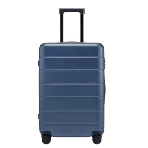 XIANGUOLL Reisekoffer Koffer 20-Zoll-Universalräder 24-Zoll-Trolley 28-Zoll-Koffer Student-Passwort-Boarding-Koffer Trolley (Color : Blue, Size : 24in) von XIANGUOLL