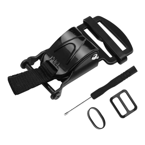 XIAOJUN -Set mit Schnellverschluss für Helme mit Ratsche für Kinnriemen bis zu 1, Motorradhelme schwarz XIAOJUN -Set mit Schnellverschluss für Helme mit Ratsche für Kinnriemen bis zu 1, Motorradhelme schwarz von XIAOJUN