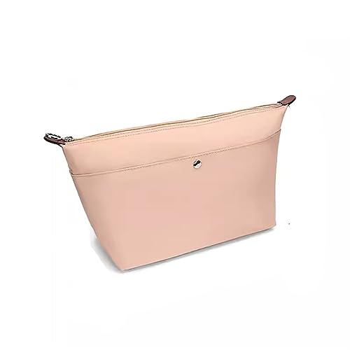 Sleeve Bag Nylon Zipper Sleeve Bag Handbag Organizer Innentasche for Longchamp Handtasche(Beige,Large) von XIAOYIBAIHUOUK