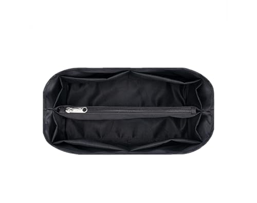 Taschen-Organizer, mit Polyester gefüttert, Aufbewahrungstasche, Hüllentasche, tragbare Kosmetiktasche for Hermes-Gartenparty(Black) von XIAOYIBAIHUOUK