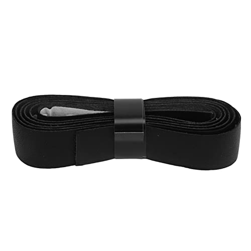 XIASABA E N Tennisschläger-Griffband, Leder, Badmintonschläger-Übergriffband, Ersatz für Outdoor-Spielplatz, Fitnessstudio, Braun (Black) von XIASABA