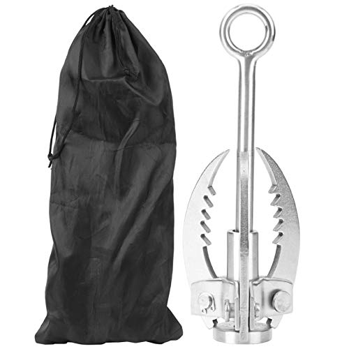 XIASABA Enterhaken 3 Krallen Enterhaken 22,0×8,0×7,0 3 Krallen Klapphaken Outdoor Survival Edelstahl Klettern Enterhaken Enterhaken von XIASABA