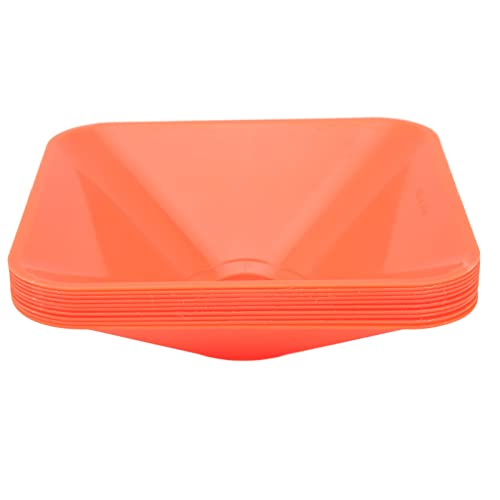 XIASABA Trainingskegel quadratisch helle Farbstapelkegelmarker für Sportfußballbasketball (Orange) von XIASABA