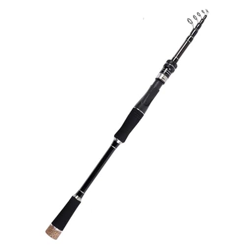 XIEweiZHI Angeln Rute Carbon Teleskop Köder Stange 1,8 M-3,0 M Casting Rod Professionelle Angelrute Angelgerät(Spinning Rod,2.4 Meter) von XIEweiZHI