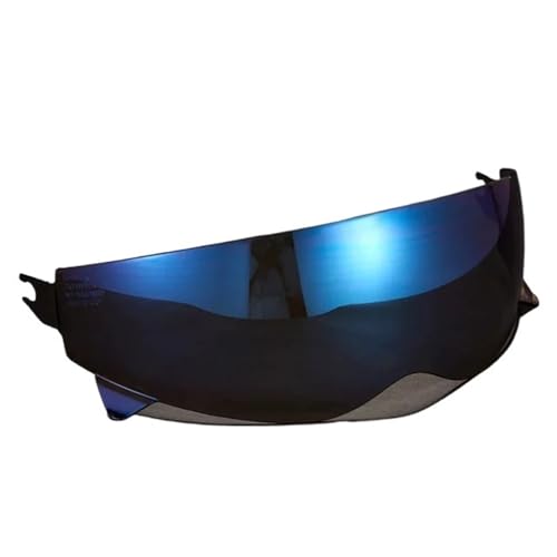 XIEweiZHI Helmvisiere Helmvisier for Sonnenschutz, Windschutzscheibe, Helmschild, Motorradzubehör, Motorradhelmabdeckung(Revo Dark Blue) von XIEweiZHI