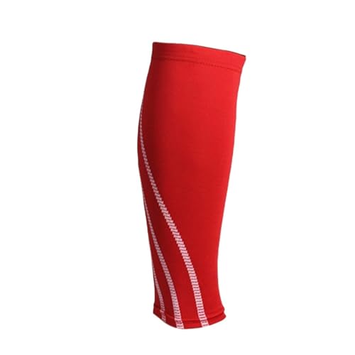 XIEweiZHI Wadenstrümpfe 1 Stück Wadenkompressionsmanschette for Männer, Frauen und Läufer, Wadenunterstützung for Laufen, Radfahren(Red,XL) von XIEweiZHI