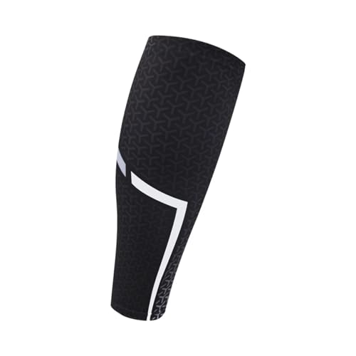 XIEweiZHI Wadenstrümpfe 1Pcs Basketball Laufen Compression Sleeve Männer Frauen Radfahren Kalb Knie Pad Atmungsaktive Outdoor(Black,M) von XIEweiZHI