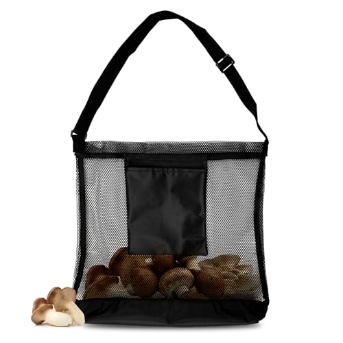 1 Stück Pilz Jagdtasche, Netz Pilzsammeltasche Pilz Tasche Zusammenklappbar Pilz Sammeln Tasche Futtertasche Pilzjagdzubehör für den Außenbereich von XIHIRCD