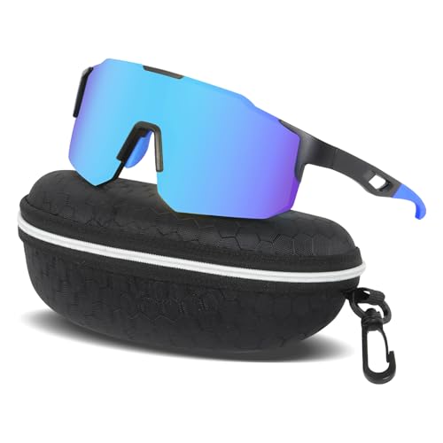 XIKAYA Sportbrille Herren Damen - Fahrradbrille - Radsportbrillen, Schnelle Brille - Sonnenbrille - UV400 Schutz - für MTB, Rennrad, Fahrrad, Ski, Laufen & Radfahren (Eisblau) XIKAYA Sportbrille Herren Damen - Fahrradbrille - Radsportbrillen, Schnelle Brille - Sonnenbrille - UV400 Schutz - für MTB, Rennrad, Fahrrad, Ski, Laufen & Radfahren (Eisblau) von XIKAYA