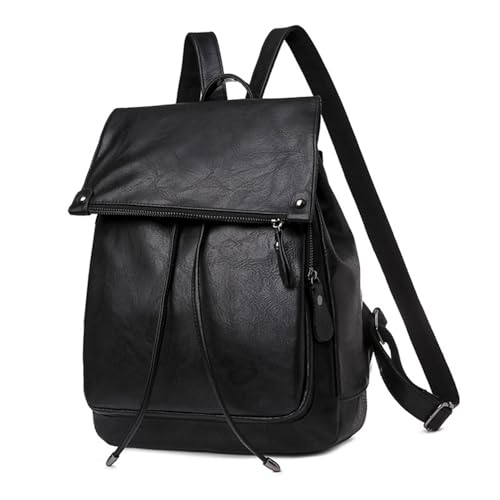 XIKDJ Schulter-Rucksack Aus Leder Für Damen, Diebstahlsicher, Wasserdicht, Reise-Rucksack, Western-Stil, Kleine, Lässige Tagesrucksäcke,C von XIKDJ