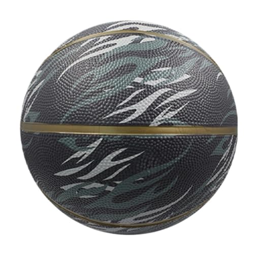 XIMINGHE Doodle Basketball Erwachsene Verschleißfeste Basketball-Geschenke, Gummi-Basketball-Indoor- Und Outdoor-Sport-Fitness-Wettbewerb Basketball(Black) von XIMINGHE