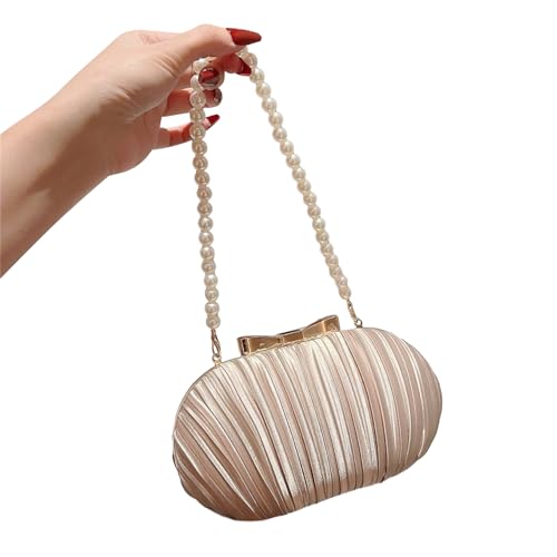 Evenign Handtasche Einzigartiger Perlenketten Schultertasche Unverzichtbares Accessoire Besondere Anlässe von XINGLIDA