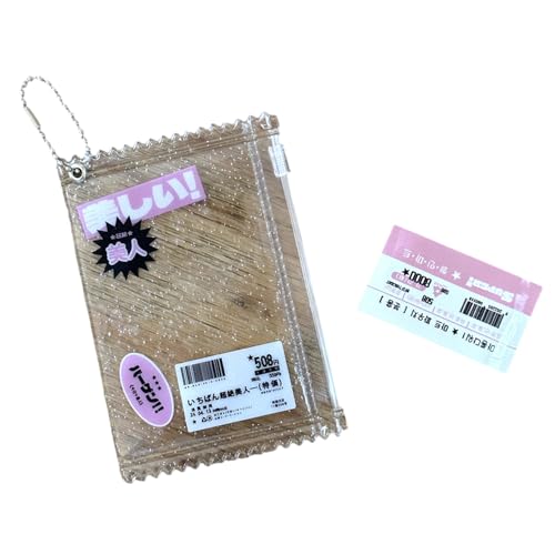 XINGLIDA Modeschmuck, Koreanisch inspirierte transparente Süßigkeiten-Etui mit Reißverschluss, Schlüsselanhänger, Kartenhalter, Taschenanhänge von XINGLIDA