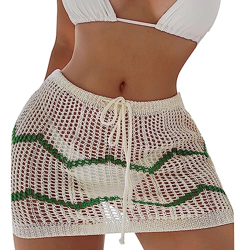 XINGLIDA Sarong Badeanzug Überzug Strände Wickelrock Sexy Durchsichtiger Rock Überzug Badeanzug Unten von XINGLIDA