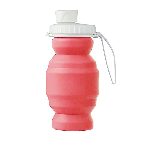 XINGLIDA Tragbare Faltbare Silikon Wasserflasche Hitzebeständig Faltbar Outdoor Radfahren Sport Wasserbecher Niedliche Wasserflasche von XINGLIDA