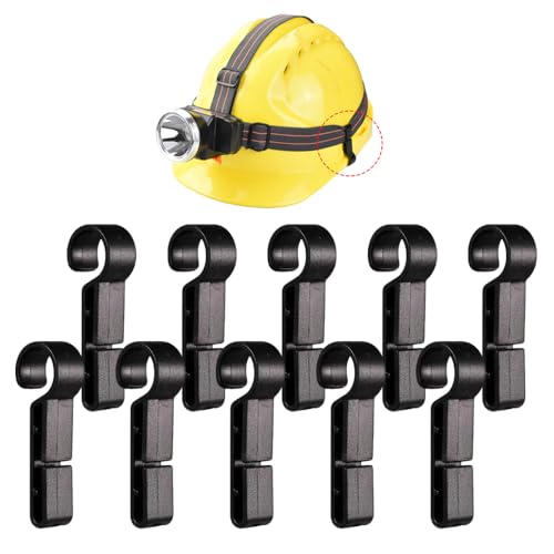 XINGSUI Helmclips für Scheinwerfer 10 Stücke Schwarz Stirnlampen Clips Lichtclip für Alle Arten von Scheinwerfern cherheitskappe XINGSUI Helmclips für Scheinwerfer 10 Stücke Schwarz Stirnlampen Clips Lichtclip für Alle Arten von Scheinwerfern cherheitskappe von XINGSUI