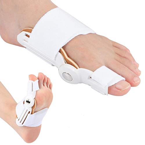 XINMYD Bunion Corrector, 2St. Bunion Corrector für Erwachsene Orthopädische Zehenabscheider Hallux Valgus Orthesenausrüstung für den Tag/Nacht-Gebrauch von Frauen(White) von XINMYD