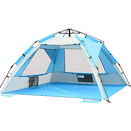 Camping Zelt Strandzelt 3-4 Person Sun Shelter Easy Setup Tragbares Sonnenschattenzelt für Familie von XINQIK