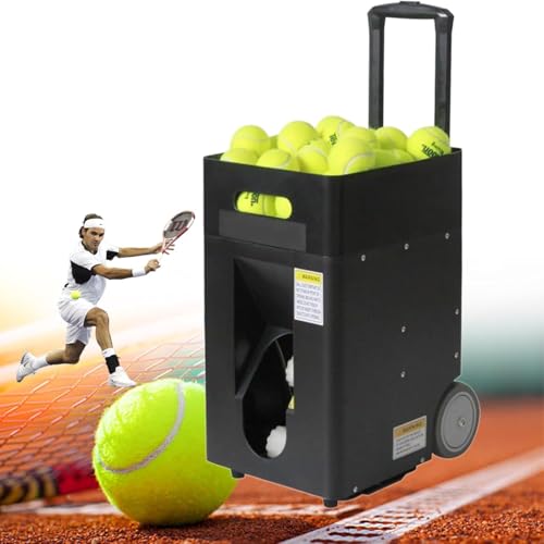 XINRISHENG Tragbarer Tennisball-Launcher, automatischer und intelligenter Tennisball-Launcher mit Fernbedienung und App, Einstellbarer Winkel von XINRISHENG