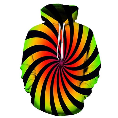 XINRUYI Jungen Mädchen 3D Dazzle Flame Hoodie Herbst und Winter Lose Streetwear Super David Clothes Dekoration von XINRUYI