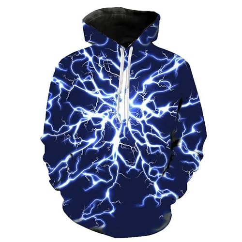 XINRUYI Männer Frauen Lightning 3D Printed Pullover Hoodie Jungen Mädchen Langarm Kapuzenpullover Kleidung von XINRUYI