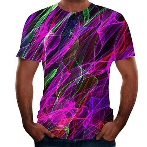 XINRUYI Sommer neues lässiges Blitz Cooles 3D Digitaldruck T-Shirt Jungen und Mädchen kurzärmelige Kleidung von XINRUYI