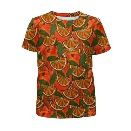 XINRUYI Sommerfrüchte Dessert Print T-Shirt Jungen Mädchen Rundhalsausschnitt Kurzarm lässig lose Bequeme Tops von XINRUYI