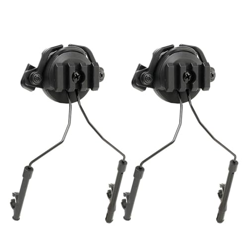 1 Paar Headset-Helmadapter, Aufhängung, Kopfhörer-Halterung, Ohrenschützer-Unterstützung, Aufhängung, taktisches Headset mit Schienen-Adapter von XINYIN