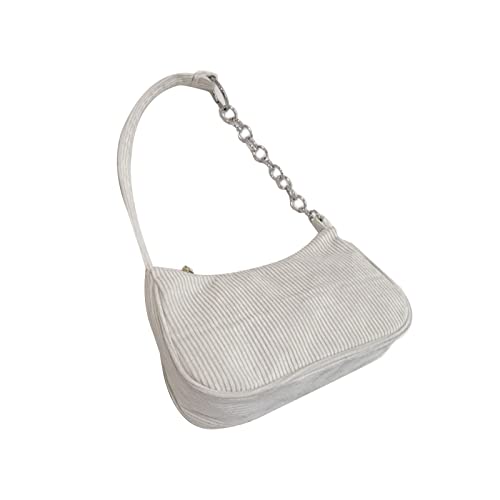 Modische Unterarmtasche Gestreift Cord Umhängetasche Mit Reißverschluss Umhängetasche All Clutch Handtasche Für Die Weihnachtsfeier von XINgjyxzk