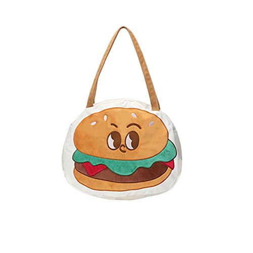 Nette Persönlichkeit Hamburger Schulter Rucksack Student Kreativität Vielseitige Schulter Tasche Karte Brieftasche Schulter von XINgjyxzk