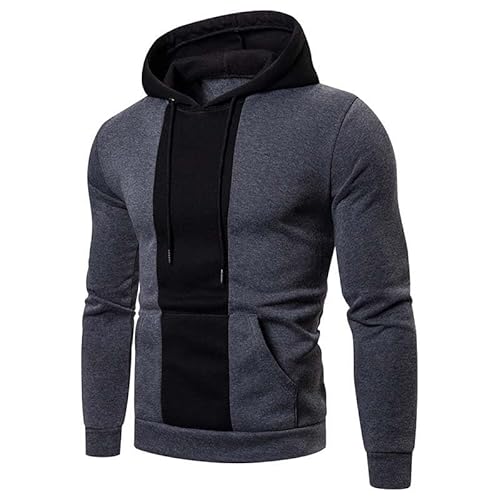 XIREM1FRA Herren Damen Hoodie Langarm Kapuzenpullover Sport Gym Pullover Kapuzenjacke Sweatjacke Casual Outdoor Kordelzug Slim Sweatshirt,XL,Grey von XIREM1FRA