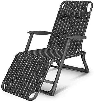 XIUKANGNB Sonnenliege Zero Gravity Verstellbarer Terrassen-Chaiselongue-Stuhl Klappbarer Liegestuhl Liegender Gartenstuhl mit Nackenkissenunterstützung 200 kg (Farbe: von XIUKANGNB
