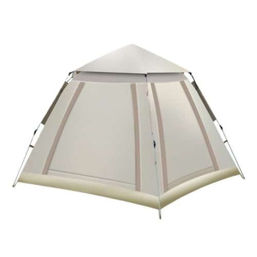 Campingzelt Tragbares Outdoor-Zelt, Vollautomatisches Schnellöffnungszelt, Silberbeschichteter Sonnenschutz Und Wasserdichtes Campingzelt Zelt(White,B) von XIWEISONG